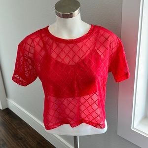 VS very sexy sports bra and sheer top set